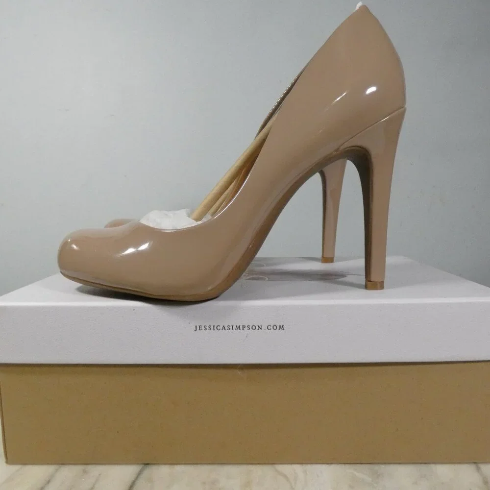 NiB Jessica Simpson Womens Calie Pump, chai Latte, 8.5,8.5 M US - Picture 2 of 15